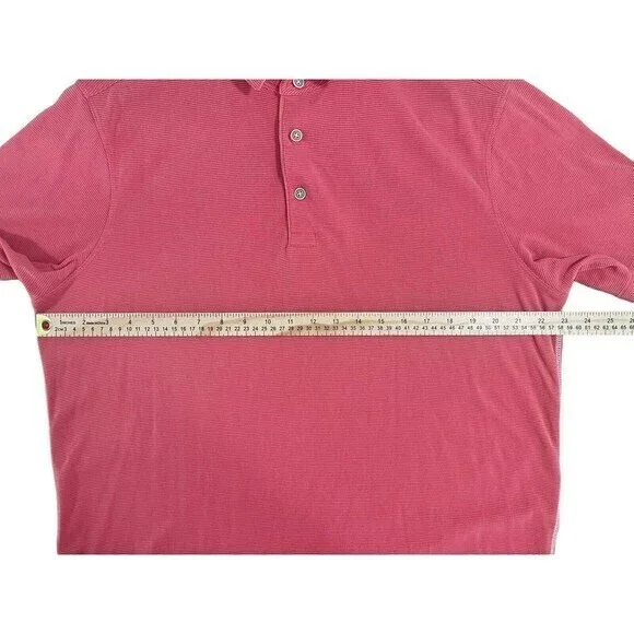 Tommy Bahama Polo Shirt Mens Large Orange  Casual Short Sleeve‎ - Picture 7 of 9